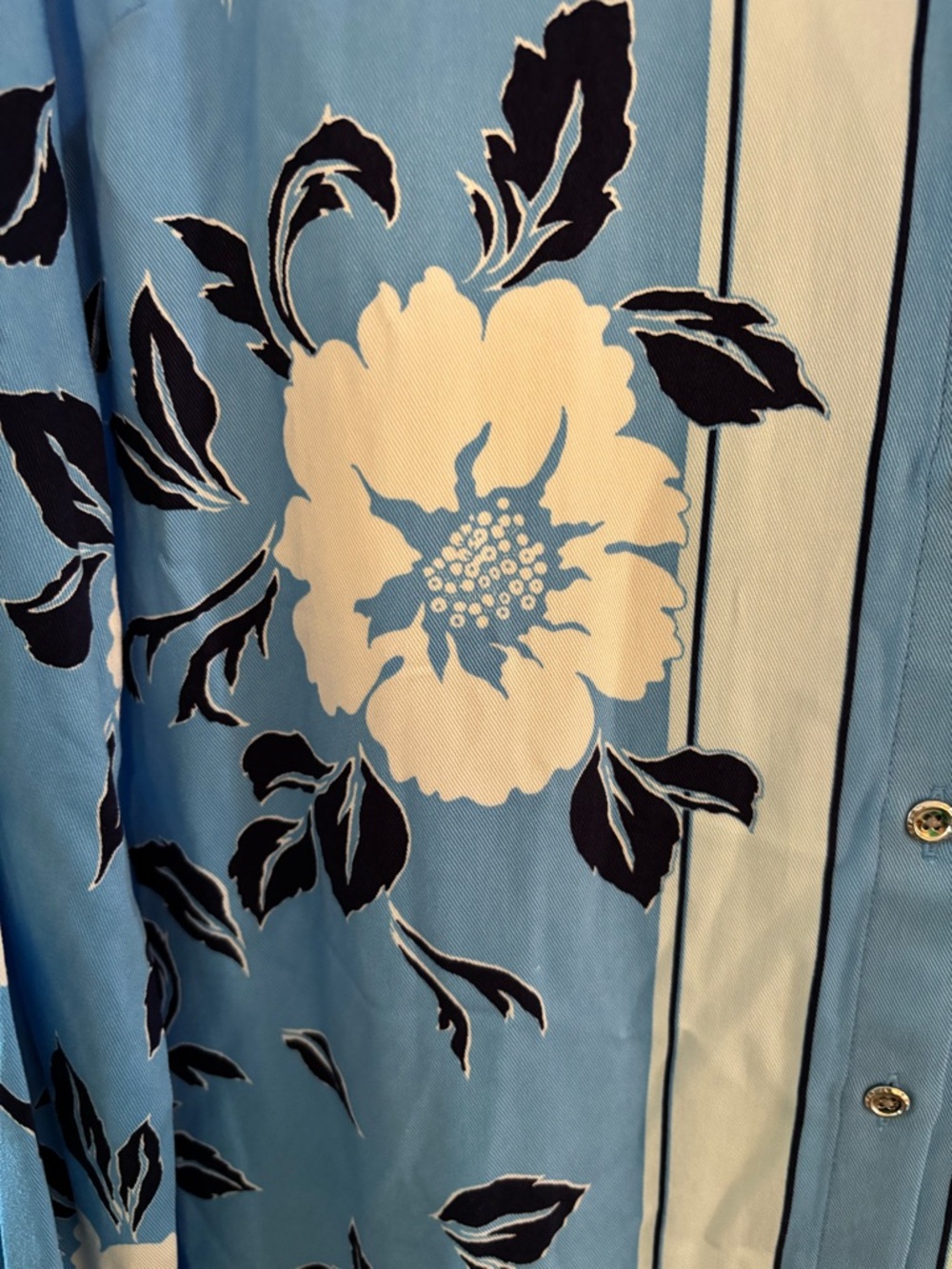 Talbots Button Front Shirt-Delightful Floral~Medium - Picture 7 of 12